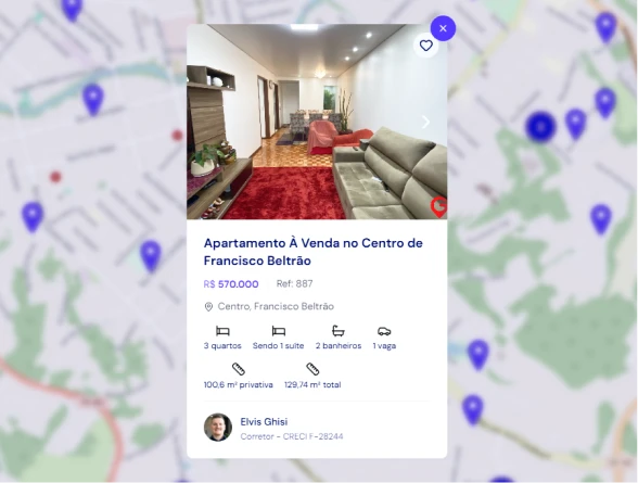 Cartões e vitrines avançadas