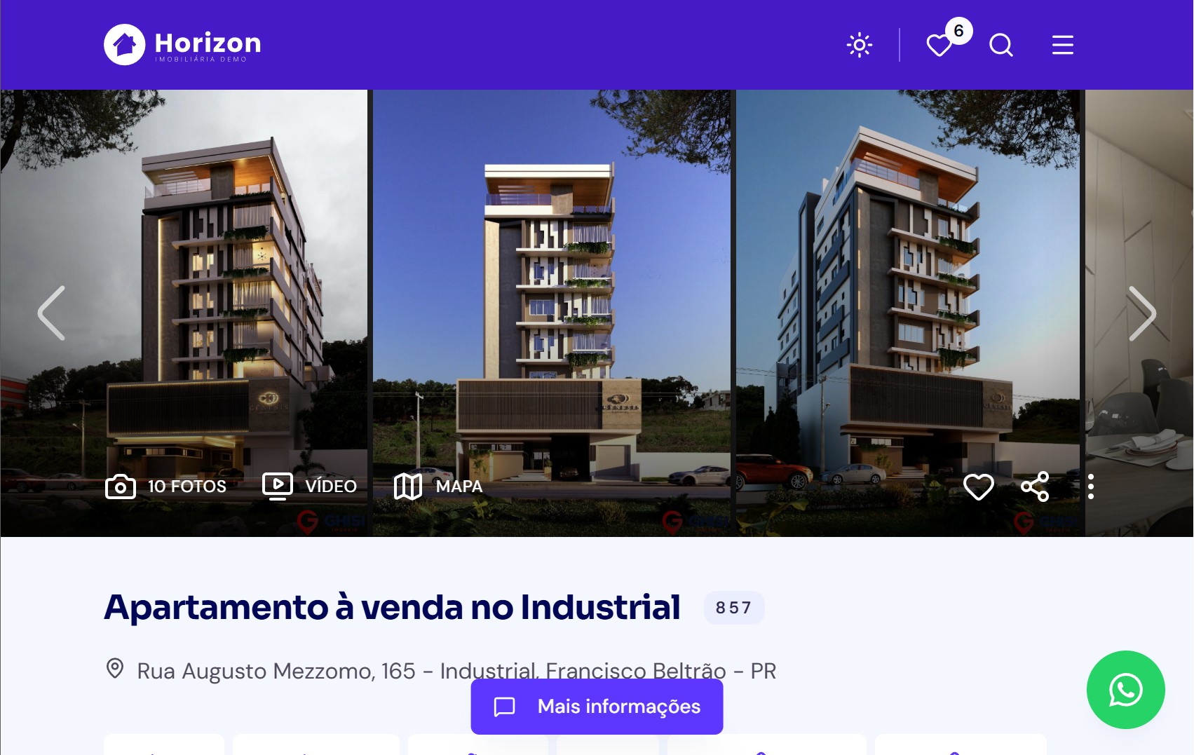 Galeria de fotos avançada