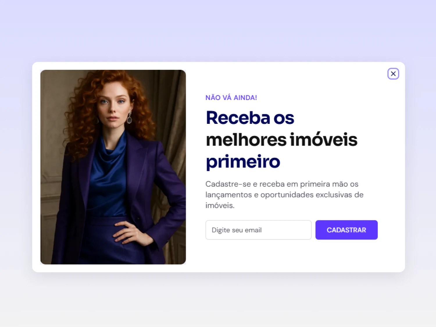 Modal de intenção de saída